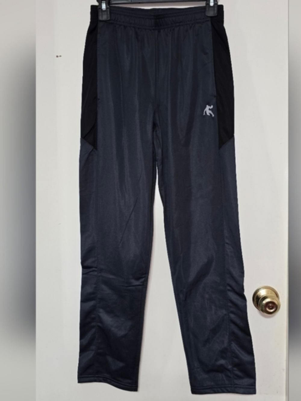 And1 Black Combo Athletic Pants with Orange Logo